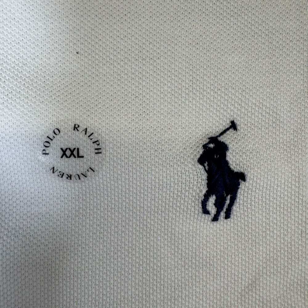 NWT Polo Ralph Lauren Mens XXL White Classic Fit Short Sleeve Cotton Mesh Polo - Picture 4 of 15